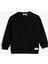 Basic Sweatshirt lu Bisiklet Yaka Etiket Detaylı 1