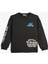 Sweatshirt Uzun Kollu Bisiklet Yaka Slogan Baskılı Şardonlu 1