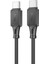 Hc Seri Super Şarj LED Işıklı 1mt 60W Type-C To Type-C Şarj Kablo ve Veri Aktarım Kablosu Type-C Ultra Hızlı Data ve Şarj Kablosu 1