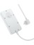 Hc Seri 1.5 Metre 2500W 3x Priz, 3x Usb, 1x Type C Çok Fonksiyonlu Şarj Aleti ve Priz Çoğaltıcı, Emniyet Butonlu, Akım ve Isı Korumalı 5