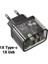 Hc Series Pd 20W 1x Qc3.0 Usb, 1xtype-C Girişli Süper Hızlı Şarj Adaptörü Başlığı, Isınmaz, Akım Korumalı, Akıllı Şarj Adaptörü 3