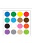Mıknatıslı Manyetik Renkler Sticker Etiketler 2 cm Çap 3