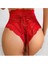 Yılbaşı Özel Kırmızı Saksıda Yüksek Bel Dantel Külot 3