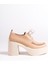 Tonda Ten Mat Kalın Platform Topuklu Günlük Ayakkabı 4