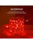 4 Paket 50 LED Kırmızı Peri Işıkları Pille Çalışan, 16.1ft Gümüş Tel Peri Dizi Işıklar Kapalı Açık Hediyeler Için Su Geçirmez Düğün Doğum Günü Partisi Sevgililer Günü Süs (Yurt Dışından) 3