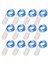Peri Işıkları 12 Paket Pille Çalışan Dize Işıklar 7ft 20LED Noel Işıkları Gümüş Tel Mason Kavanoz Işıkları Düğün Doğum Günü Partisi Töreni Için Noel Şükran Günü Dekorasyo (Yurt Dışından) 1