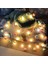 Iç Mekan Dize Işıkları 6.56 Feet Pom Poms Peri Işıkları 20 LED Pille Çalışan Dize Topu Işıkları Sıcak Beyaz Küre Işıkları Ev Yatak Odası Çocuk Tiyatrosu Holida Için Renkl (Yurt Dışından) 3