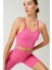 x Melodi Pembe Fitilli Seamless Spor Sütyeni Ribbed Bra Tank 5