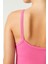 Los Ojos x Melodi Pembe Fitilli Seamless Spor Sütyeni Ribbed Bra Tank2 3