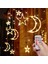 120 LED Perde Işıkları, 11.5ft Ay Yıldızlı Pencere Peri Dize Işıkları, Kapalı Çocuk Yatak Odası, Veranda, Ön Sundurma, Kamp, Misafir Odası Dekorasyonu Için USB ve Pille Ç (Yurt Dışından) 1