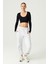 Los Ojos x Melodi Siyah Pamuklu Fitilli Crop Spor Bluz Long Sleeve 4