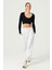 Los Ojos x Melodi Siyah Pamuklu Fitilli Crop Spor Bluz Long Sleeve 5