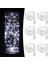 6 Paket Peri Işıkları Pille Çalışan Dize Işıklar 7ft 20 LED Mason Kavanoz Işıkları Su Geçirmez Gümüş Tel Işık Ateşböcekleri Dıy Parti Düğün Noel Sevgililer Günü Dekorasyo (Yurt Dışından) 1