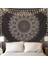 Siyah Mandala Goblen Duvar Asılı Psychedelic Duvar Goblen Estetik Hint Hippi Duvar Dekoru Bohem Duvar Sanatı Boho Ev Dekorasyonu Yatak Odası, Oturma Odası, Yurt - 59"x 79" (Yurt Dışından) 1