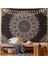 Siyah Mandala Goblen Duvar Asılı Psychedelic Duvar Goblen Estetik Hint Hippi Duvar Dekoru Bohem Duvar Sanatı Boho Ev Dekorasyonu Yatak Odası, Oturma Odası, Yurt - 59"x 79" (Yurt Dışından) 2