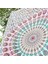Hippi Bohem Psychedelic Altın Mavi Tavuskuşu Mandala Duvar Asılı Yatak Goblen (Çiçek Altın, Boyut: 70,9" x 90,6") (Yurt Dışından) 2