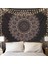 Siyah Mandala Goblen Duvar Asılı Psychedelic Duvar Goblen Estetik Hint Hippi Duvar Dekoru Bohem Duvar Sanatı Boho Ev Dekorasyonu Yatak Odası, Oturma Odası, Yurt - 51"x 59" (Yurt Dışından) 1