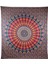 Hippi Bohem Psychedelic Altın Mavi Tavuskuşu Mandala Duvar Asılı Yatak Goblen (Altın Mavi, Boyut: 70,9" x 90,6") (Yurt Dışından) 4