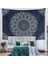 Siyah Mavi Mandala Goblen Duvar Asılı Vintage Halılar Estetik Hippi Duvar Dekoru Bohem Duvar Sanatı Boho Ev Dekorasyonu Yatak Odası, Oturma Odası, Yurt - 59"x 79" (Yurt Dışından) 5