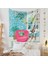 Botanik Boho Ev Goblen Estetik Sanat Ev Arka Plan Kumaş Süsleme Hediye Mandala Goblen Süsleme (ZJ825-67, 39 x 59 Inç) (Yurt Dışından) 2
