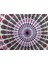 Hippi Bohem Psychedelic Altın Mavi Tavuskuşu Mandala Duvar Asılı Yatak Goblen (Pembe Mavi, Boyut: 51,2" x 59,1") (Yurt Dışından) 3
