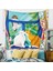 Goblen Estetik Sanat Ev Arka Plan Kumaş Dekor Hediye Sevimli Kedi Girly Oturma Odası Yatak Odası Dekor Için Küçük Taze Goblen (2, 59 x 79 Inç) (Yurt Dışından) 2