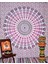 Hippi Bohem Psychedelic Altın Mavi Tavuskuşu Mandala Duvar Asılı Yatak Goblen (Pembe Mavi, Boyut: 59,1" x 78,7") (Yurt Dışından) 2