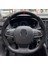 Renault Megane 2 Özel Kombin Süet Karbon Kırmızı Yüzüklü Dikmeli Deri Direksiyon Kılıfı 1