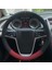 Opel Corsa D Alt Koyu Kırmızı Nokta Damar Yüzüklü Desen Dikmeli Deri Direksiyon Kılıfı 1