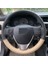 Toyota Auris Çift Renk Koyu Bej Desen Dikmeli Deri Direksiyon Kılıfı 1