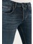 Streç Pamuklu Normal Bel Dar Paça Slim Fit Jeans Erkek Kot Pantolon 1116J34NAPOLI 5