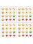 Mıknatıslı Manyetik Emoji Sticker Etiketler Gülenyüz yıldız Alkış Kalp 2