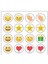 Mıknatıslı Manyetik Emoji Sticker Etiketler Gülenyüz yıldız Alkış Kalp 4
