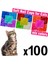 Turkuaz Simli Xs Kediler Için 100'LÜ Yumuşak Tırnak Kapakları + 5x Yapıştırıcı + 5x Aplikatör /* Xs, S, M, L, Kapak, Kedi, Pençe, Pençe, Zot */ (Yurt Dışından) 2