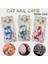 Glitter Voiet M 20 Adet/grup Yeni Blister Kart Yumuşak Silikon Kedi Tırnak Caps Tutkal ve Aplikatör ile Kedi Paw Pençe Pet Tırnak Koruyucu Boyutu Xs/s/m/l (Yurt Dışından) 2