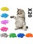 Kırmızı M 20 Adet Yumuşak Kedi Tırnak Kapakları / Kedi Tırnak Kapağı / Pençe Pençesi / Ücretsiz Tutkal ve Aplikatör ile Pet Silikon Tırnak Koruyucu / Boyut Xs S M L (Yurt Dışından) 2