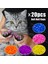 Rose Glitter L 20 Adet Silikon Yumuşak Kedi Tırnak Kapakları/Kedi Pençe Pençesi/Evcil Hayvan Tırnak Koruyucusu/Kedi Tırnak Kapağı Tutkal Ve Aplikatör İle (Yurt Dışından) 3
