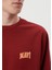 Logo Baskılı Kırmızı Sweatshirt 5
