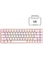 Rebel Pembe Us Layout Rainbow Low Profile Red Swıtch Mekanik Gaming Oyuncu Klavye 1