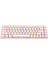 Rebel Pembe Us Layout Rainbow Low Profile Red Swıtch Mekanik Gaming Oyuncu Klavye 5