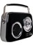 FB-R302-BK Siyah Retro Radyo ve Bluetooth Hoparlör 3