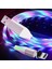 A6 Çoklu Şarj Adaptörü 4 Port + J21 Lightning Ios Magnetic Akan LED Işıklı Şarj Kablosu -1mt 3