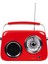 FB-R302-RD Kırmızı Retro Radyo ve Bluetooth Hoparlör 4