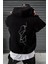 Siluet Arka Baskılı Pamuklu Erkek Sweatshirt 1