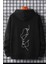 Siluet Arka Baskılı Pamuklu Erkek Sweatshirt 2