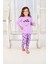 Kız Çocuk Uzun Kollu Pijama Takımı Ballon Hearth Lila 1