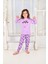 Kız Çocuk Uzun Kollu Pijama Takımı Ballon Hearth Lila 2
