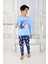 Erkek Çocuk Uzun Kollu Pijama Takımı Colarado Mavi 3