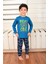 Erkek Çocuk Uzun Kollu Pijama Takımı Dino Rex Indigo 2