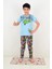 Erkek Çocuk Kısa Kollu Pijama Takımı Wow Model Mavi 3